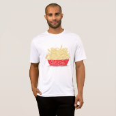 Köstliche französische Fries Retro Fast Food T-Shirt (Vorne ganz)