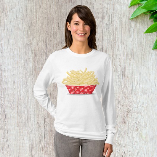 Köstliche französische Fries Retro Fast Food T-Shirt