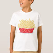 Köstliche französische Fries Retro Fast Food T-Shirt (Vorderseite)