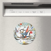 Köstliche Freundschaft aqua fox Vögel Fee Magnet (In Situ (Geschirrspüler))