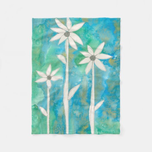 Köstliche Gänseblümchen I Fleecedecke (Vorderseite)