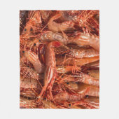 Köstliche Garnelen Fleecedecke (Vorderseite)