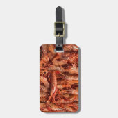 Köstliche Garnelen Gepäckanhänger (Vorderseite vertikal)