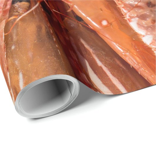 Köstliche Garnelen Geschenkpapier (Rolleneckpunkt)