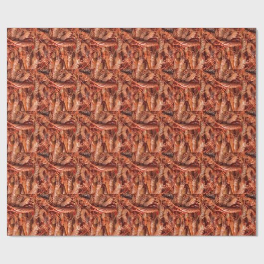 Köstliche Garnelen Geschenkpapier (Flach)