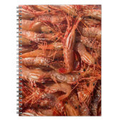 Köstliche Garnelen Notizblock (Vorderseite)