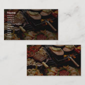 Köstliche gegrillte Lachse, Rindfleischsteaks und Visitenkarte (Vorne/Hinten)