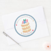 Köstliche hausgemachte Süßigkeiten Runder Aufkleber (Umschlag)