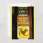 Köstliche Hühnerabende Sonnenschein Postkarte (Vorne/Hinten)