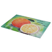 Köstliche Juicy Orange geschnitten Schneidebrett (Ecke)