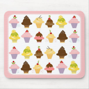 Köstliche kleine Kuchen Mousepad