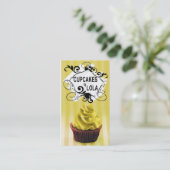 Köstliche kleine Kuchen - Visitenkarte (Stehend Vorderseite)