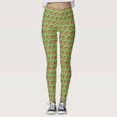 Köstliche Knirschen Spinach Jüdische Deli-Küche Leggings (Vorderseite)