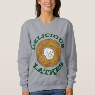 Köstliche Latkes jüdische Küche Ernährung Hanukkah Sweatshirt