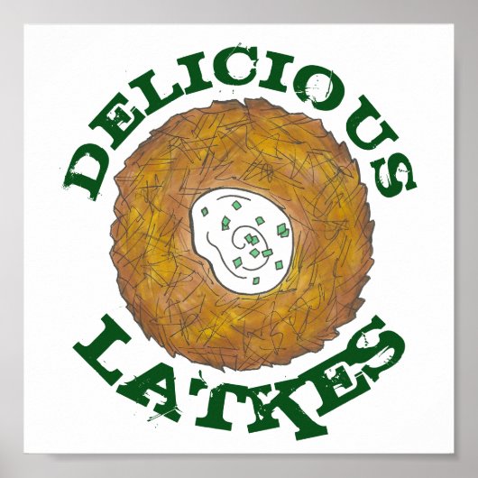 Köstliche Latkes jüdische Küche Küche Dekoration d (Vorne)