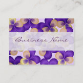 Köstliche lila Blumen-Geschäfts-Karten Visitenkarte (Rückseite)