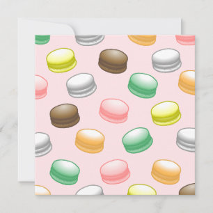 Köstliche Macarons für Süße 16 Feiertagskarte