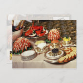Köstliche Meeresfrüchte und Vorspeisen Postkarte (Vorne/Hinten)