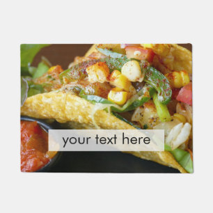 köstliche mexikanische Tacosphotographie Fußmatte