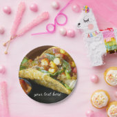 köstliche mexikanische Tacosphotographie Pappteller (Party)