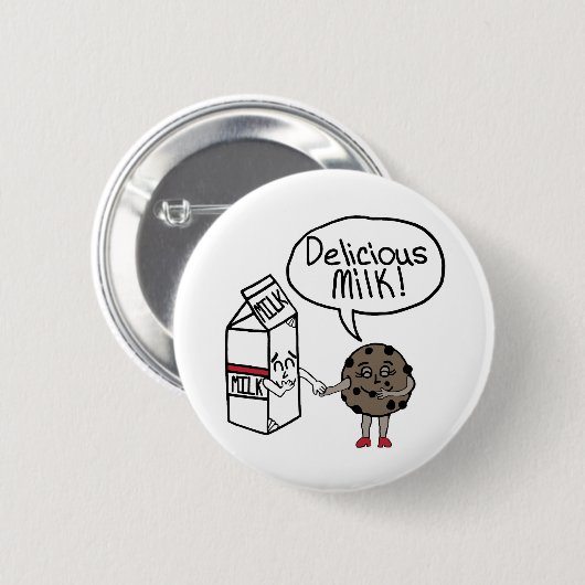 Köstliche Milch Button (Vorne & Hinten)