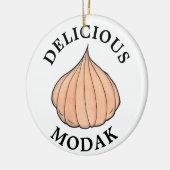 Köstliche Modak Coconut Mithai Indianersüße Keramik Ornament (Links)