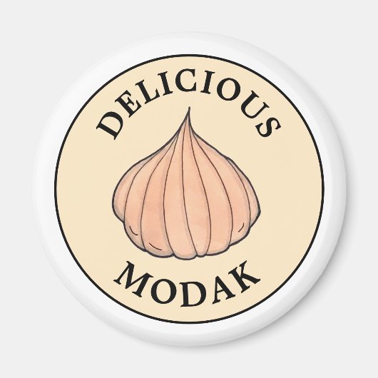 Köstliche Modak Coconut Mithai Indianersüße Magnet (Vorne)
