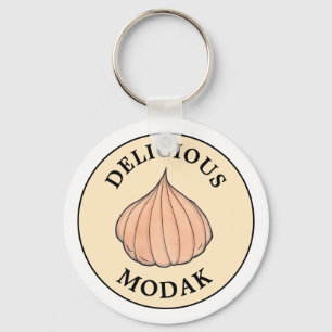 Köstliche Modak Coconut Mithai Indianersüße Schlüsselanhänger