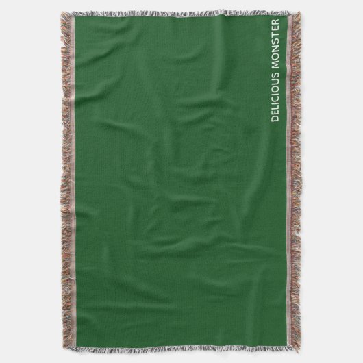 Köstliche Monster-grüne Farbe Decke (Vorderseite Vertikal)