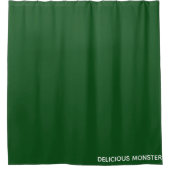 Köstliche Monster-grüne Farbe Duschvorhang (Vorderseite)
