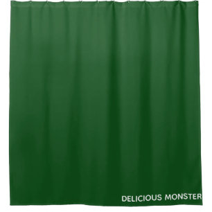 Köstliche Monster-grüne Farbe Duschvorhang