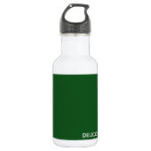 Köstliche Monster-grüne Farbe Edelstahlflasche (Vorderseite)