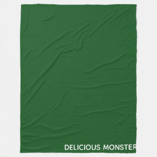 Köstliche Monster-grüne Farbe Fleecedecke
