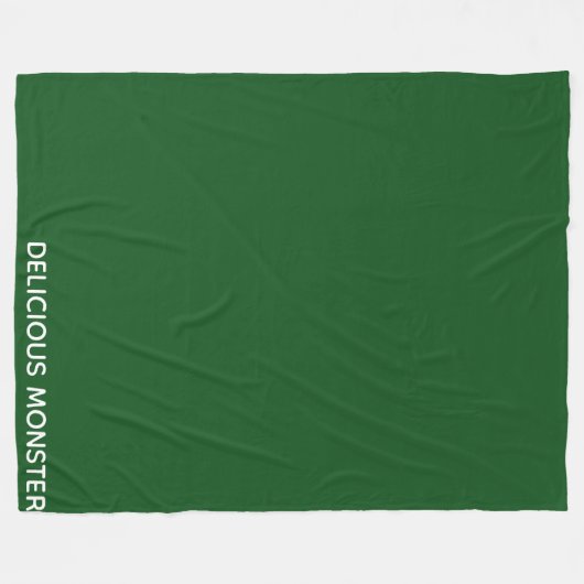 Köstliche Monster-grüne Farbe Fleecedecke (Vorderseite (Horizontal))