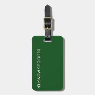 Köstliche Monster-grüne Farbe Gepäckanhänger