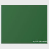 Köstliche Monster-grüne Farbe Geschenkpapier (Flach)