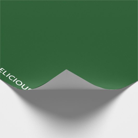 Köstliche Monster-grüne Farbe Geschenkpapier (Ecke)