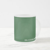 Köstliche Monster-grüne Farbe Mattglastasse (VorderseiteRechts)