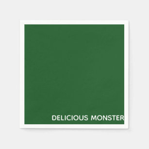 Köstliche Monster-grüne Farbe Serviette
