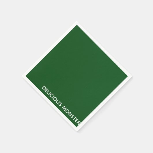 Köstliche Monster-grüne Farbe Serviette (Ecke)