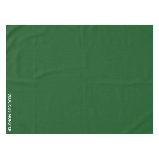 Köstliche Monster-grüne Farbe Tischdecke (Vorderseite (Horizontal))