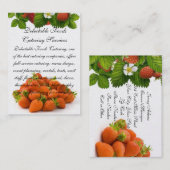 Köstliche Nahrungsmittel Visitenkarte (Vorne/Hinten)