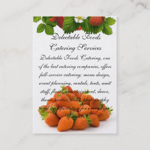 Köstliche Nahrungsmittel Visitenkarte