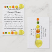 Köstliche Nahrungsmittel Visitenkarte (Vorne/Hinten)