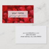 Köstliche niedliche dunkle rosa visitenkarte (Vorne/Hinten)