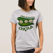 Köstliche Okra Pods Südliche Küche T-Shirt (Vorderseite)