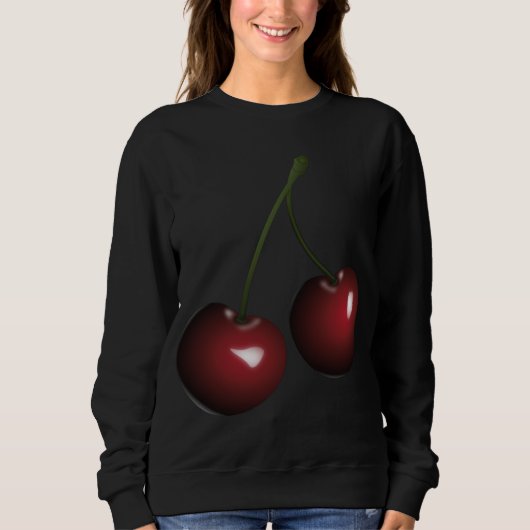 Köstliche Pair Cherries Fruchtsnack Sweatshirt (Vorderseite)