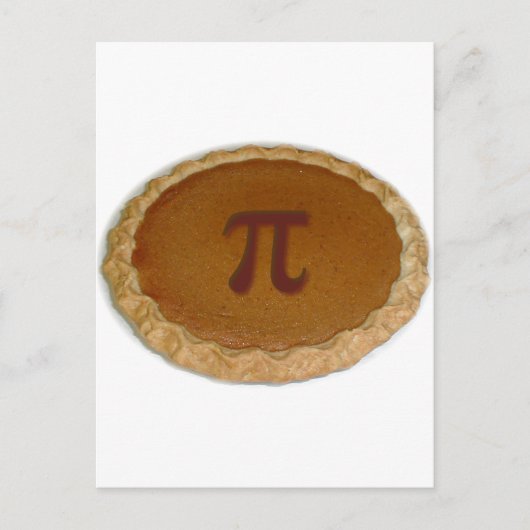 Köstliche Pi Postkarte (Vorderseite)