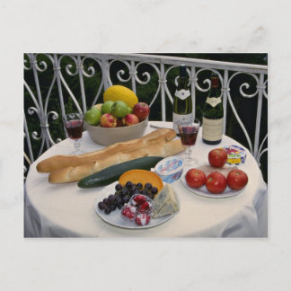 Köstliche Picnic-Gegenstände, Region Le Creuse, Fr Postkarte
