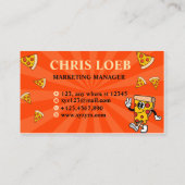 Köstliche Pizza - individuell anpassbar und Berufl Visitenkarte (Rückseite)